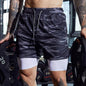 Mens Fitness shorts with phone pocket