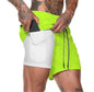 Mens Fitness shorts with phone pocket
