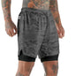 Mens Fitness shorts with phone pocket